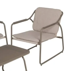 Conjunto de Jardín de Acero Color Marrón 614443