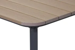 Conjunto de Jardín de Acero y Textilene Efecto Madera MB-224528