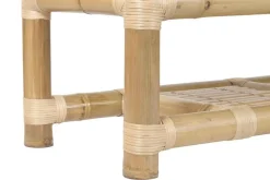 Conjunto de Jardín de Bambú y Ratán Natural 4 Piezas MB-221783