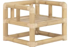 Conjunto de Jardín de Bambú y Ratán Natural 4 Piezas MB-221783