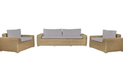 Conjunto de Jardín de Ratán Sintético con Dos Sillones MB-211134