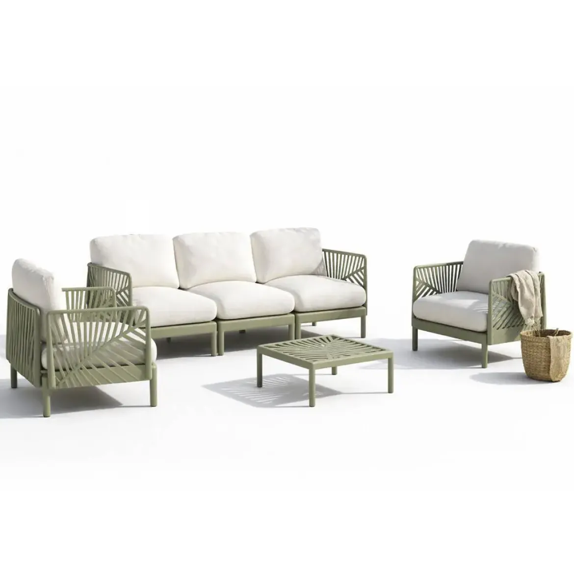 Conjunto de Jardín en Polipropileno Color Verde Menta MB-224149