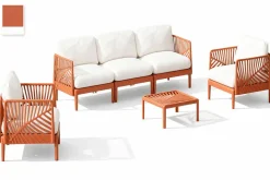 Conjunto de Jardín en Polipropileno Color Terracota MB-224150
