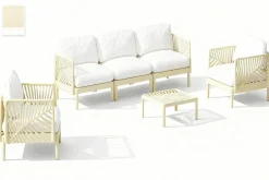 Conjunto de Jardín en Polipropileno Color Crema MB-224151