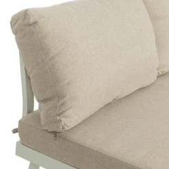 Conjunto de Jardín Estructura de Aluminio Color Beige-Blanco 614435
