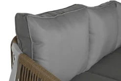 Conjunto de Jardín Estructura de Aluminio Blanco con Cuerda Sintética MB-218296