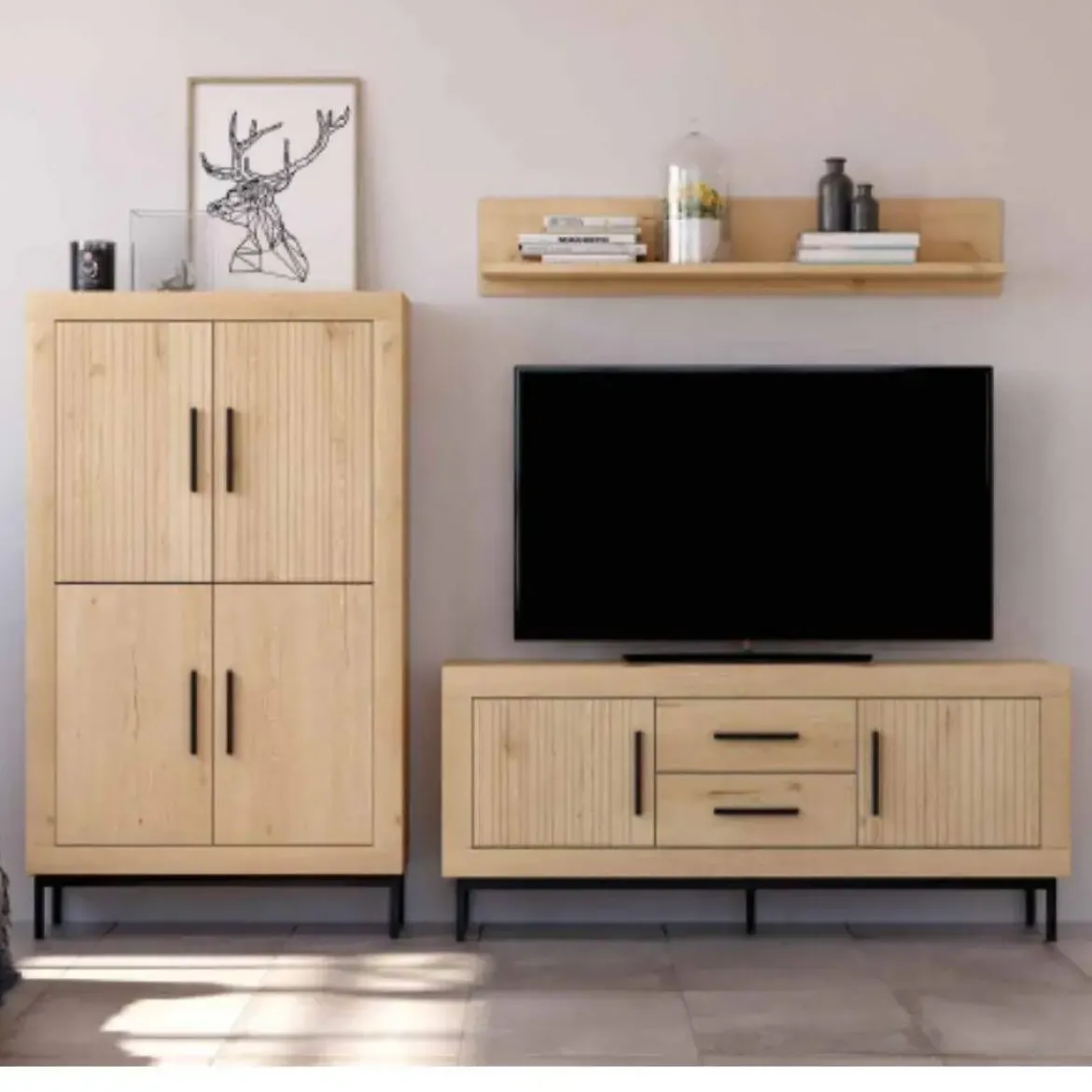 Conjunto de Salón MOON EVO Acabado Roble Nº 23