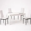 Conjunto Mesa Comedor con 4 Sillas Tapizadas LARA