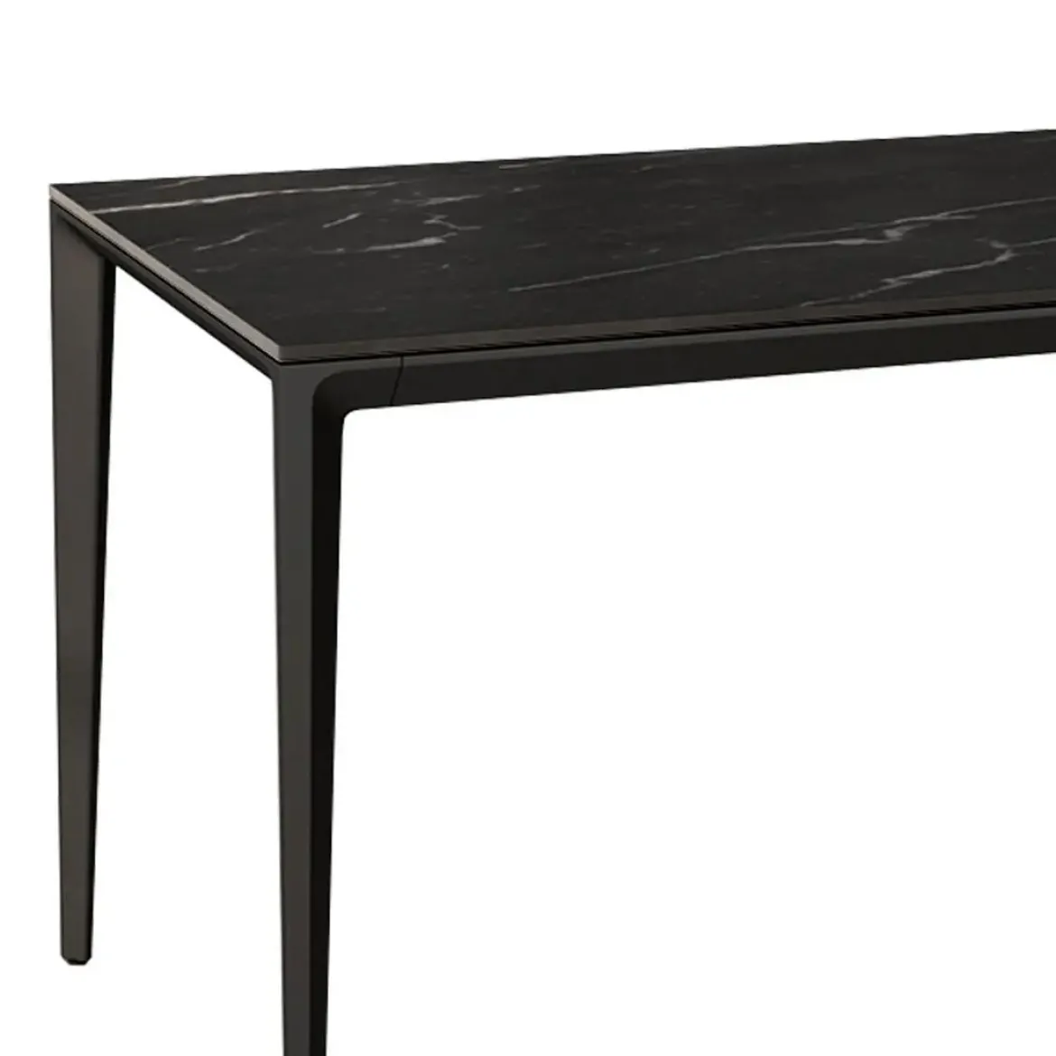 Conjunto Mesa Comedor Porcelánico Mármol con 4 Sillas CORTES