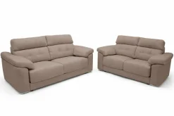 Conjunto Sofás 3+2 plazas ANA con Asientos Deslizantes y Tapizado en Tela