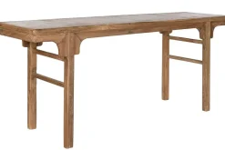 Consola Alargada en Teca Reciclada Natural MB-210556