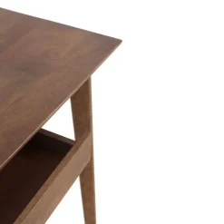 Consola con cajón de madera maciza de acacia acabado natural GABAR 10840