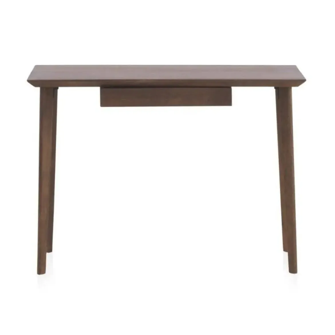 Consola con cajón de madera maciza de acacia acabado natural GABAR 10840