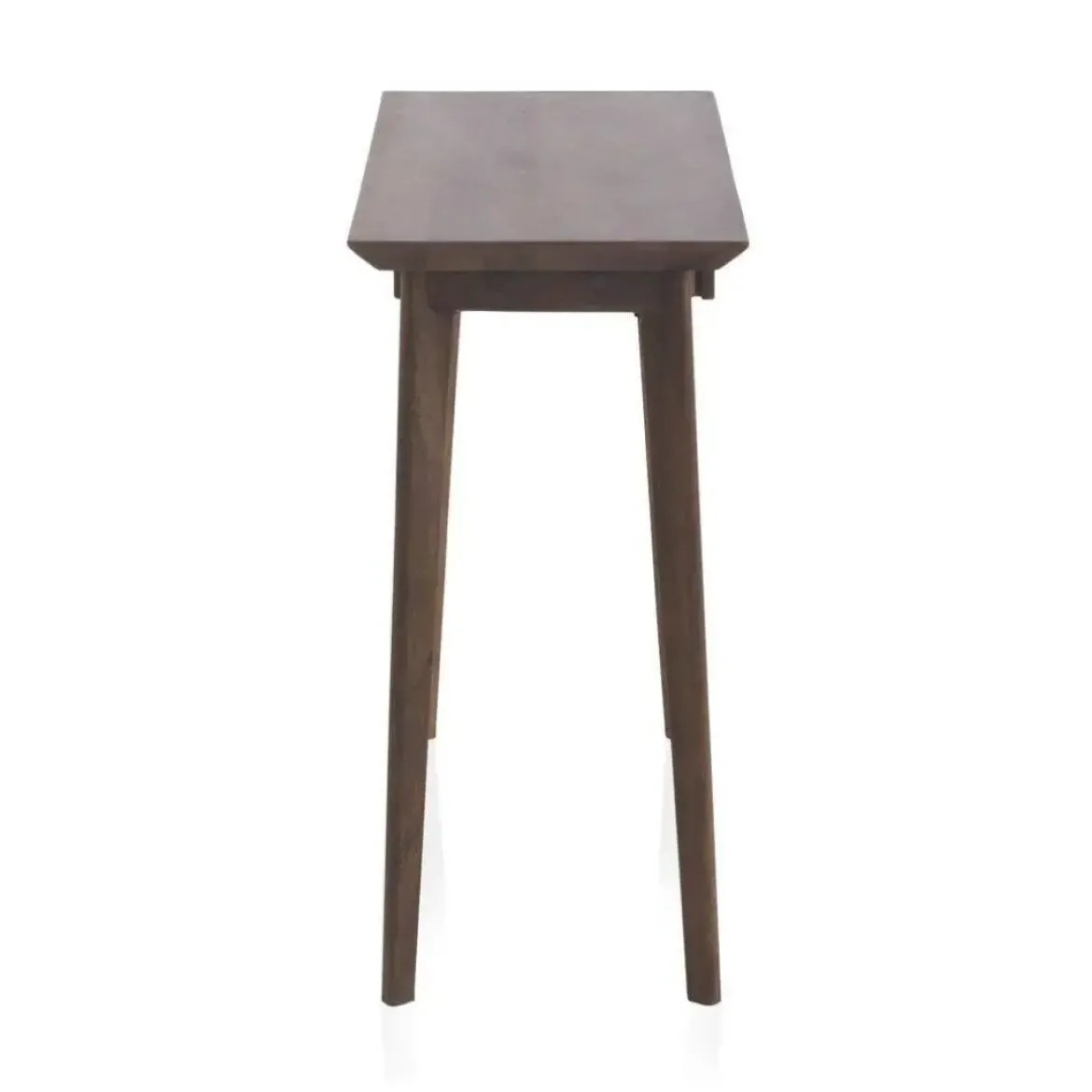 Consola con cajón de madera maciza de acacia acabado natural GABAR 10840