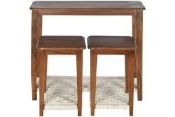 Consola con Mesitas Auxiliares en Madera de Mango MB-221671