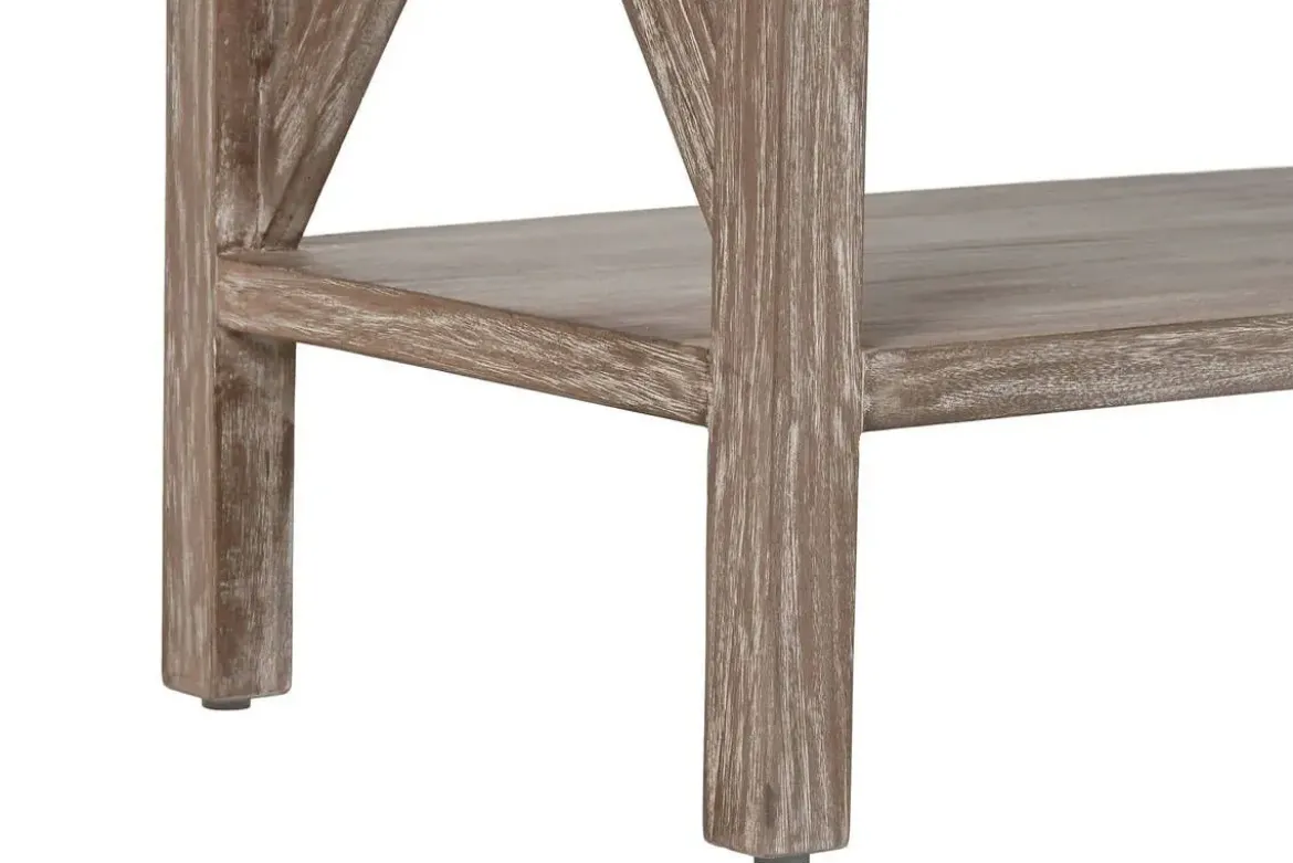Consola de Madera Bayur con Cajones y Estantes MB-215348