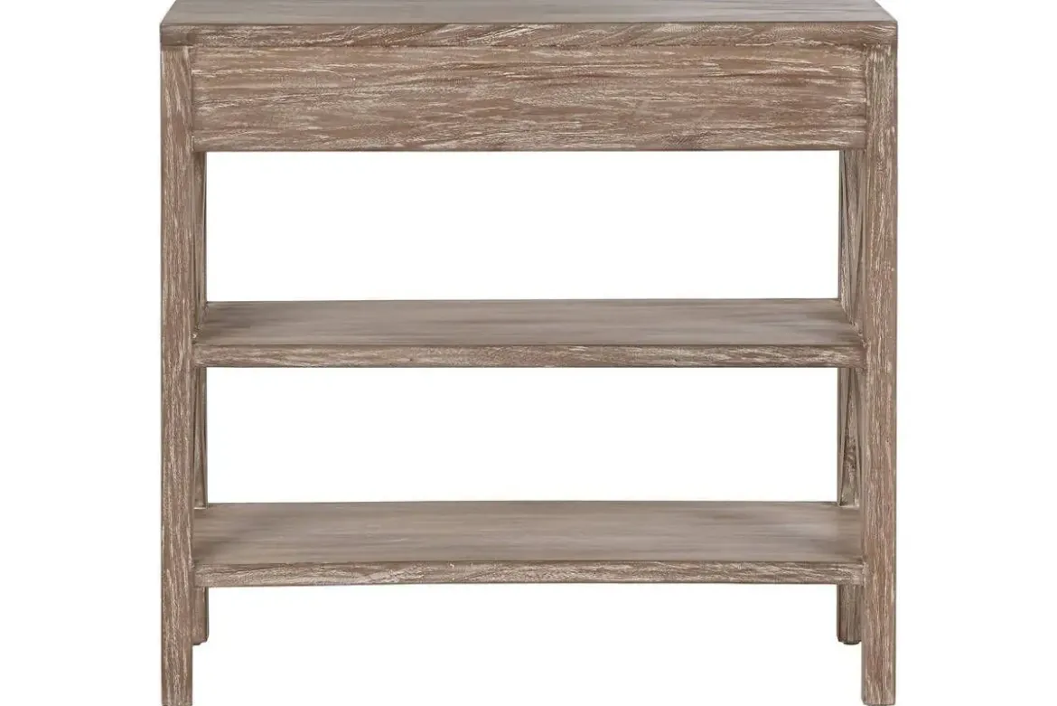 Consola de Madera Bayur con Cajones y Estantes MB-215348