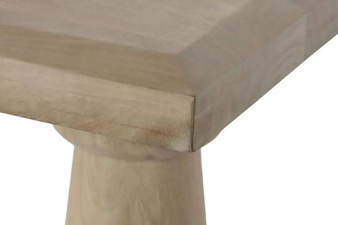 Consola de Madera de Mango Acabado Natural MB-212681