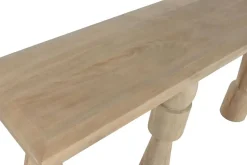 Consola de Madera de Mango Acabado Natural MB-212681