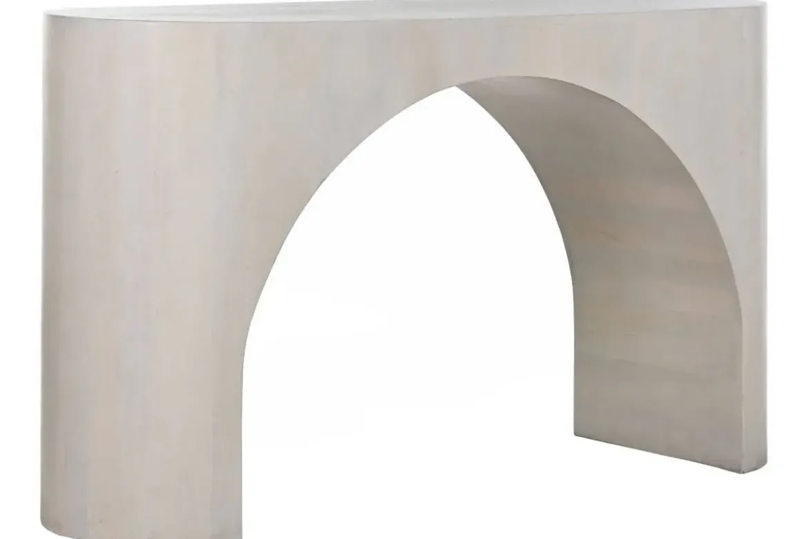 Consola de Madera de Mango Blanco MB-214817