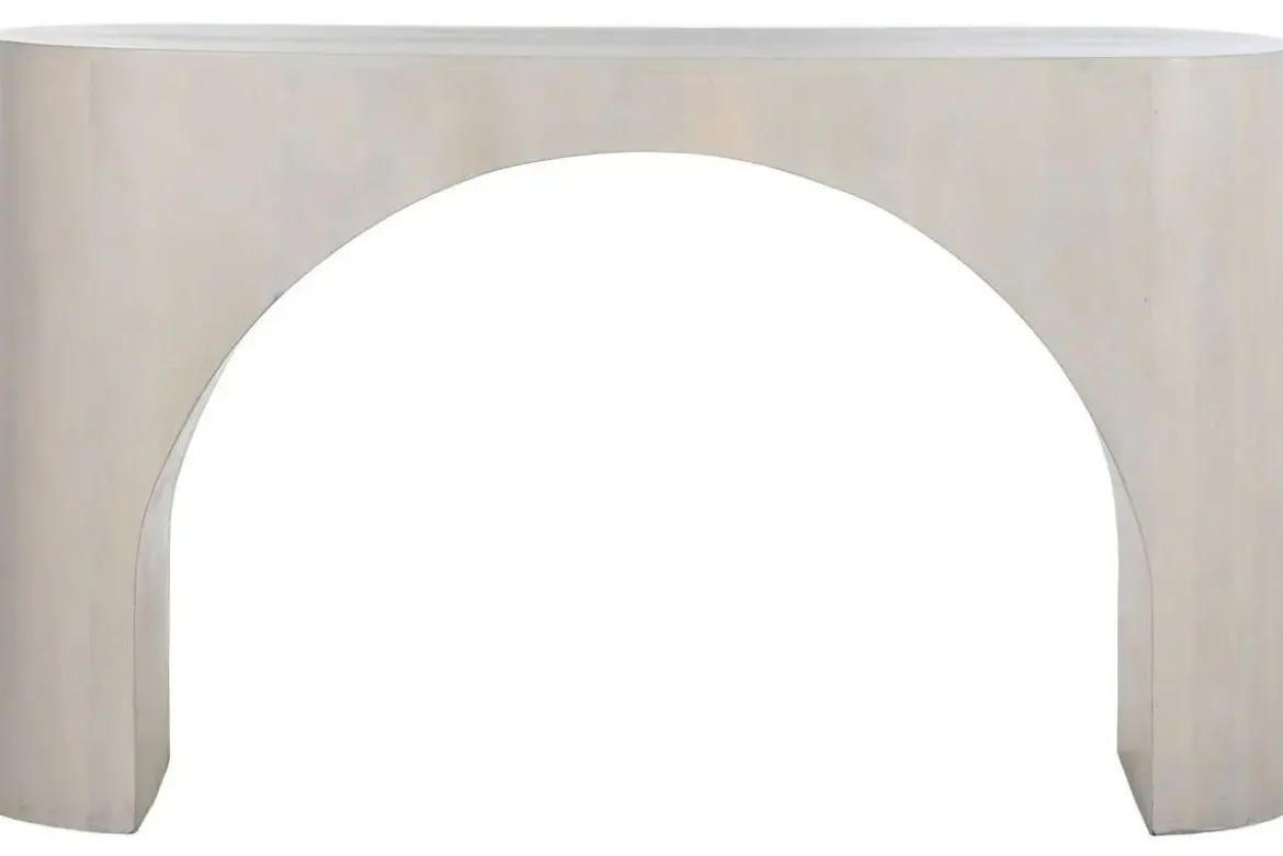 Consola de Madera de Mango Blanco MB-214817