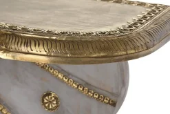 Consola de Madera de Mango con Latón Elefante Dorado MB-200965