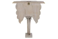 Consola de Madera de Mango con Latón Elefante Dorado MB-200965