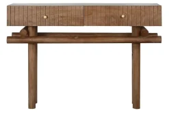 Consola de Madera de Mango Natural 2 Cajones MB-215099