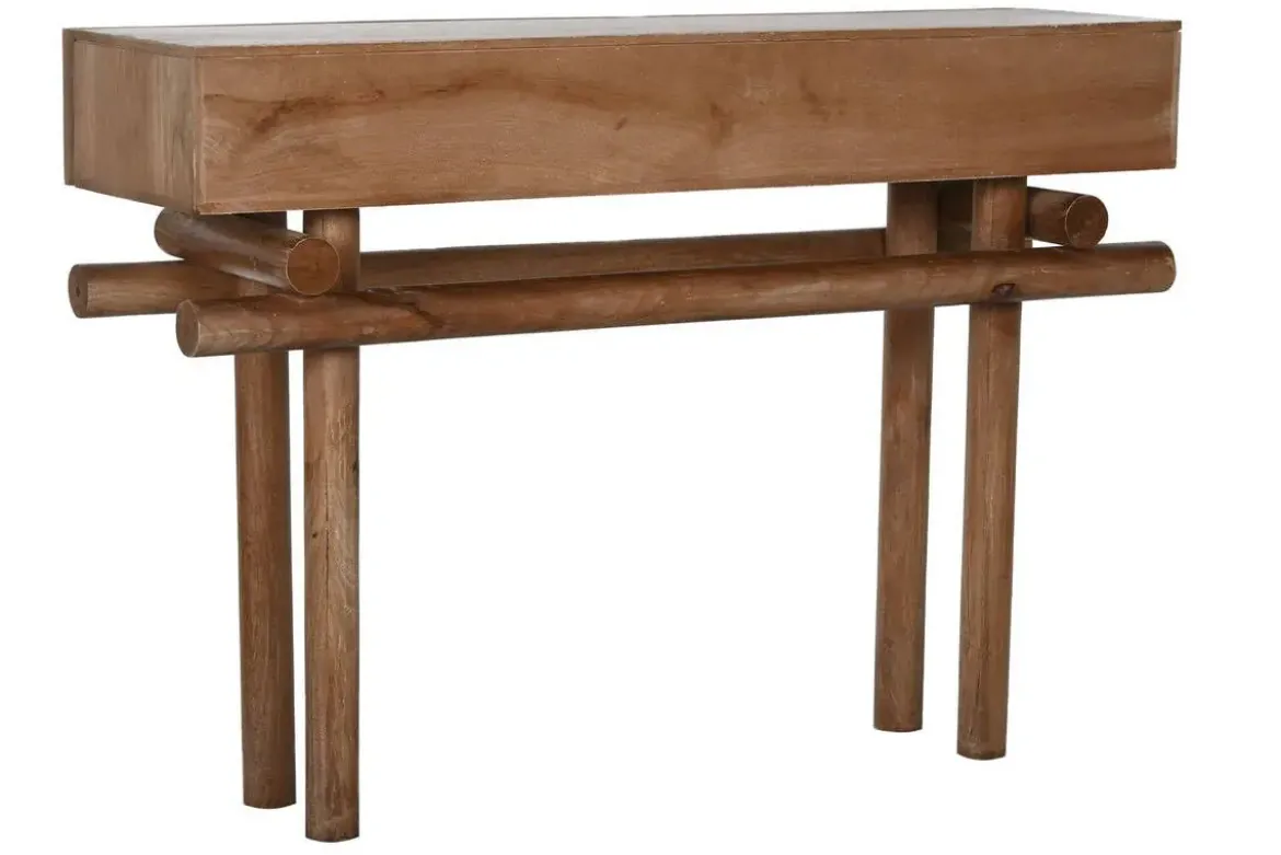 Consola de Madera de Mango Natural 2 Cajones MB-215099