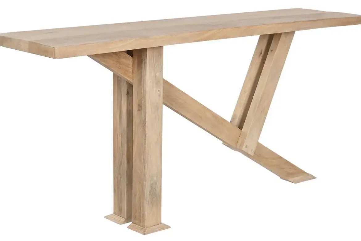 Consola de Madera de Mango Natural 175 cm MB-212692