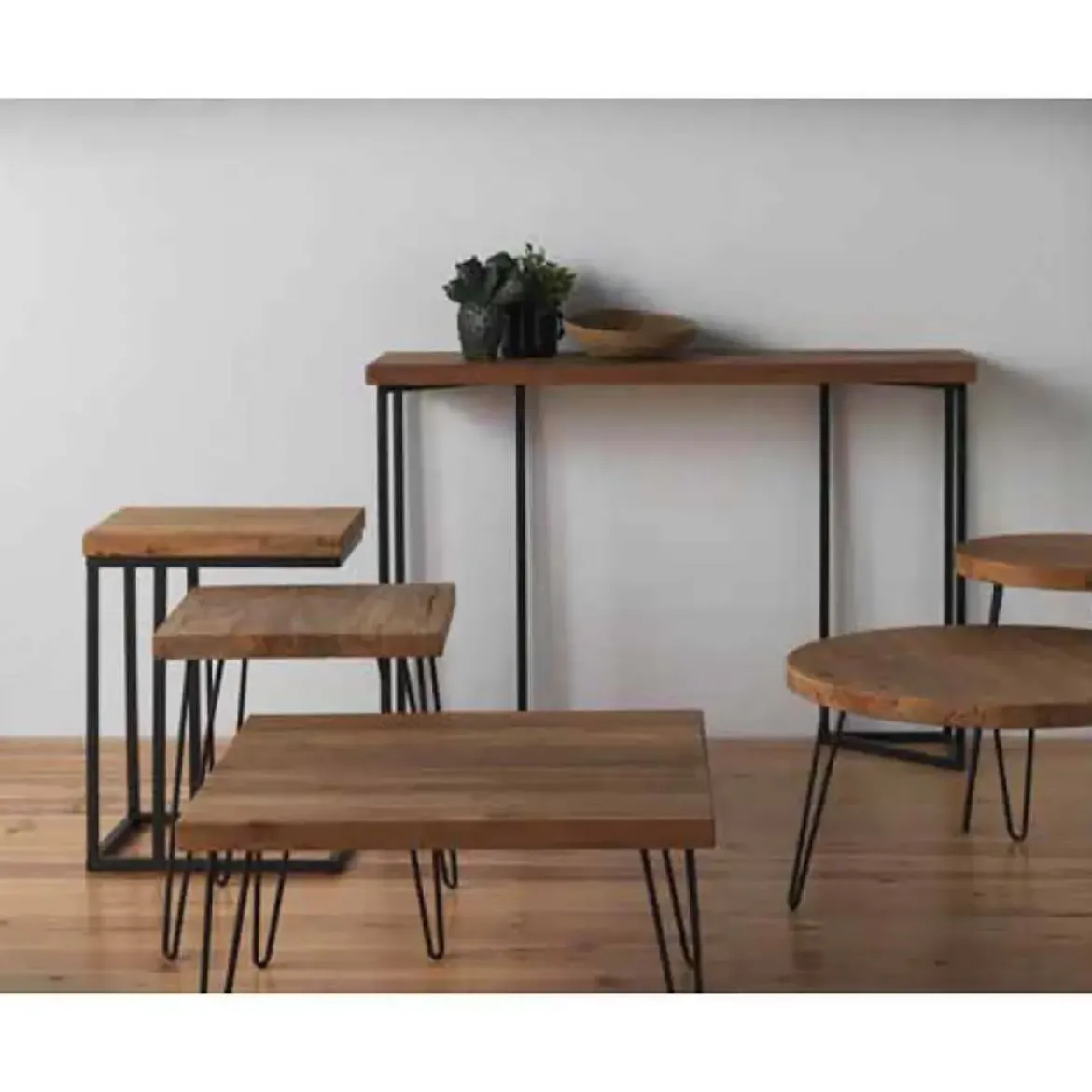 Consola de madera de Olmo viejo modelo 8410 GABAR DECO