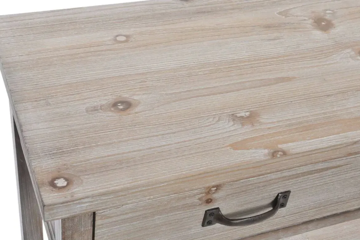 Consola de Madera de Paulownia con 3 Cajones 160 cm MB-218675