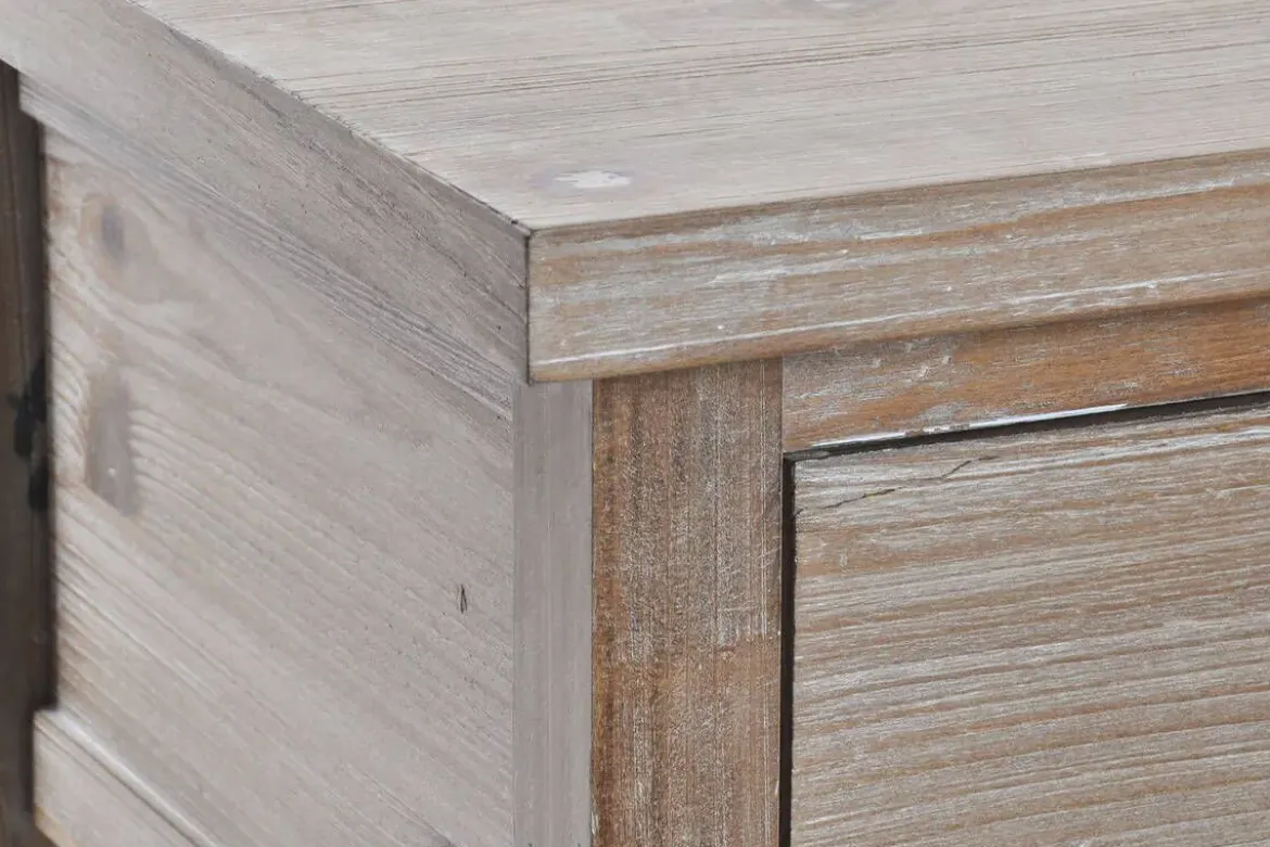 Consola de Madera de Paulownia con 3 Cajones 160 cm MB-218675