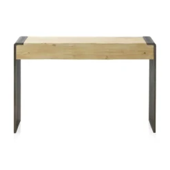 Consola de madera maciza chapada en abeto natural GABAR 10931