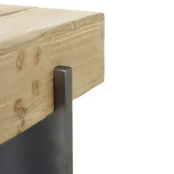 Consola de madera maciza chapada en abeto natural GABAR 10935