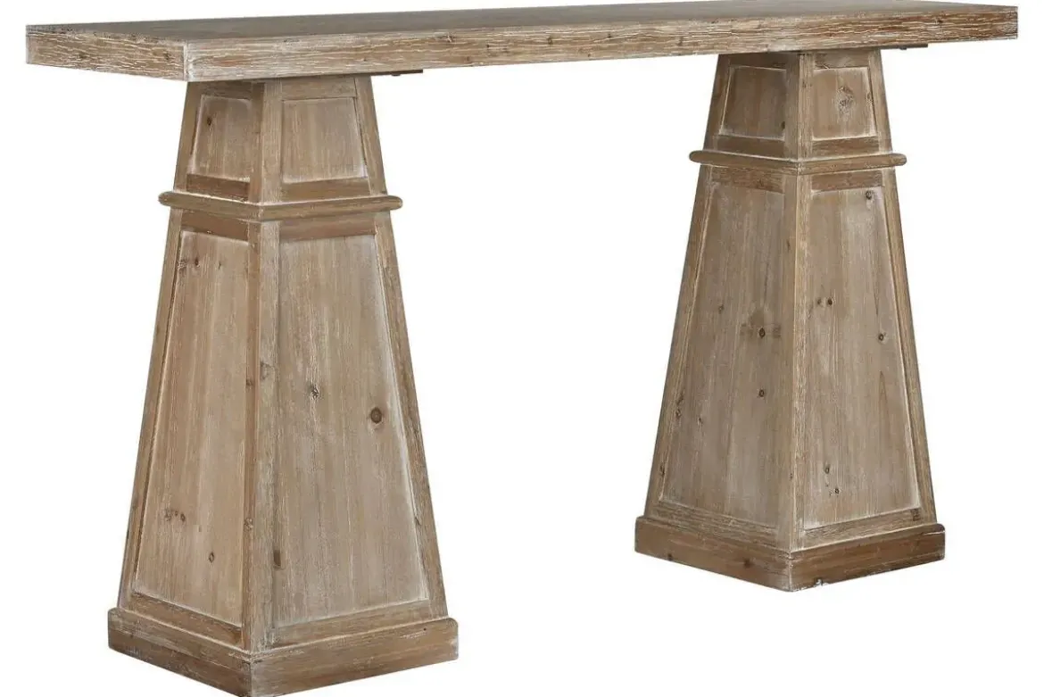 Consola de Madera MDF Decapé Natural MB-216305