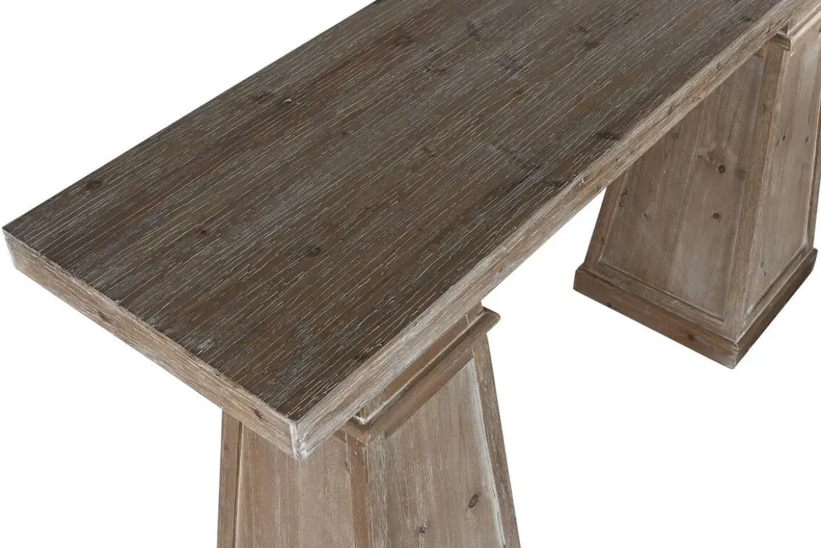 Consola de Madera MDF Decapé Natural MB-216305