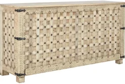 Consola de Madera Tallada Estilo Antiguo MB-213736