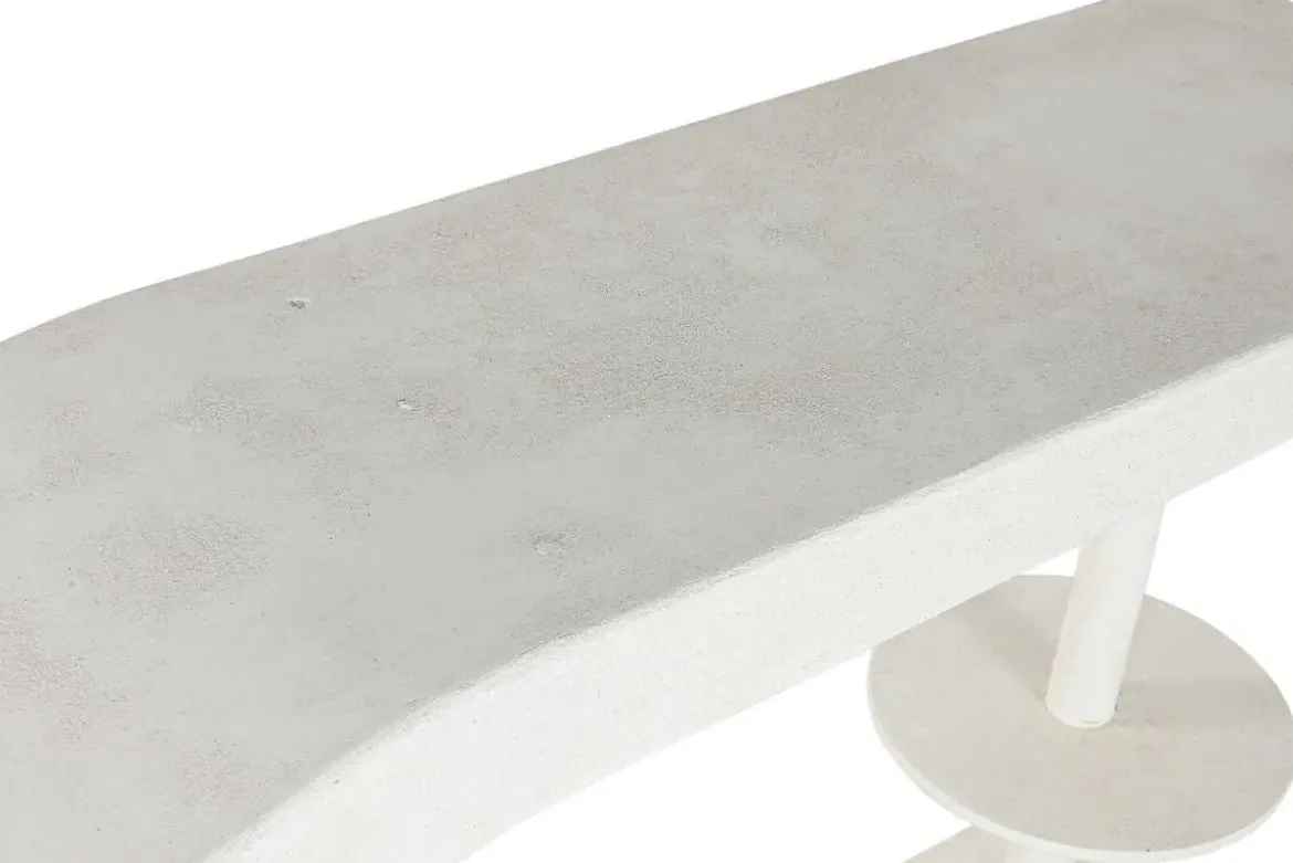 Consola de MDF Acabado Rugoso Blanco MB-216611