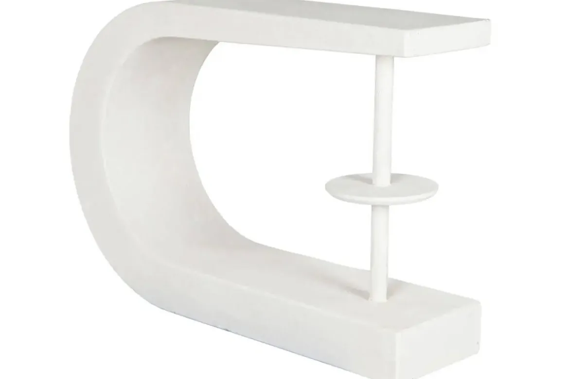 Consola de MDF Acabado Rugoso Blanco MB-216611