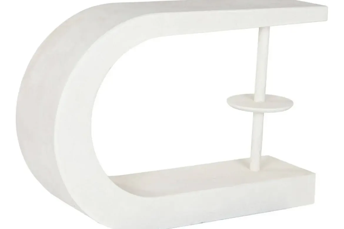 Consola de MDF Acabado Rugoso Blanco MB-216611