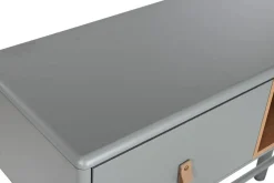 Consola deMDF Gris con 3 Cajones MB-209008