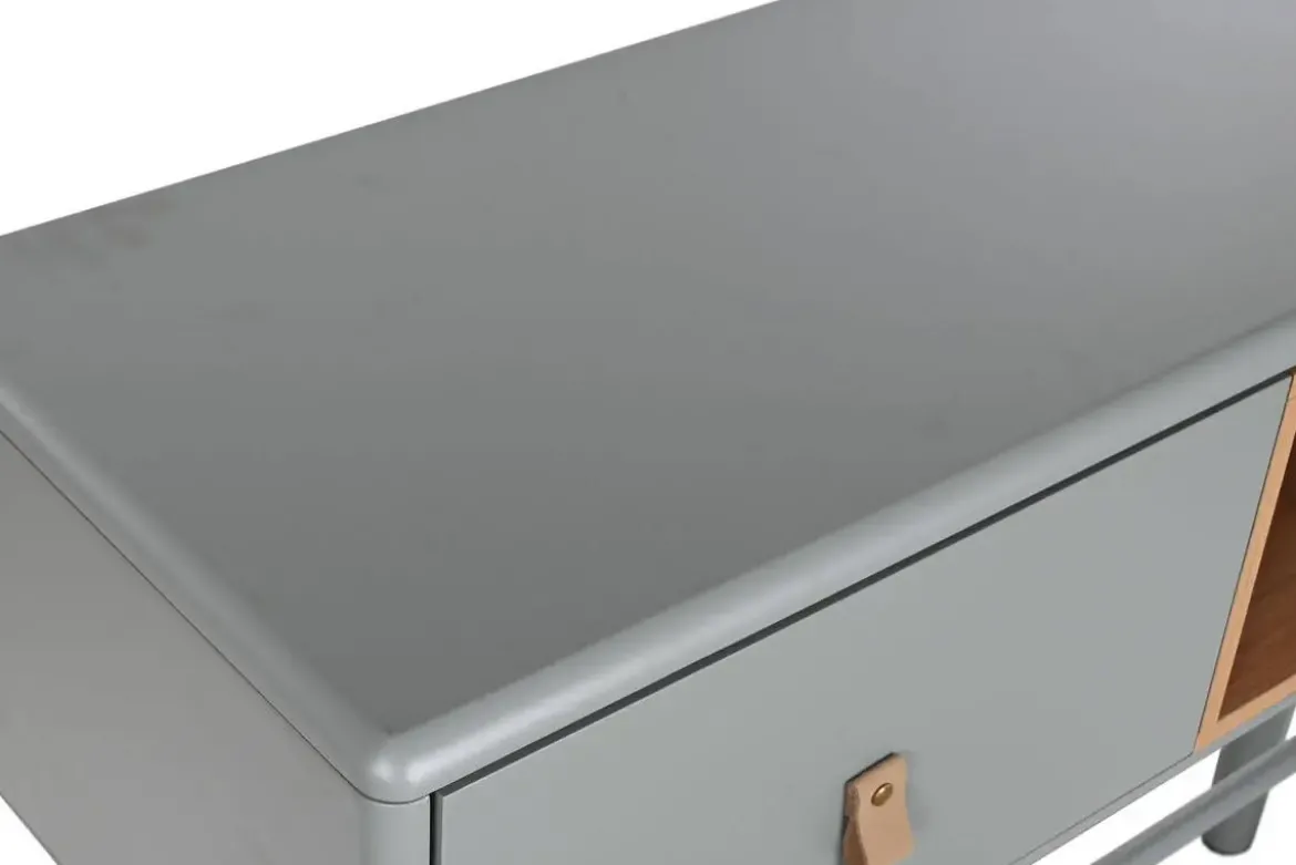 Consola deMDF Gris con 3 Cajones MB-209008