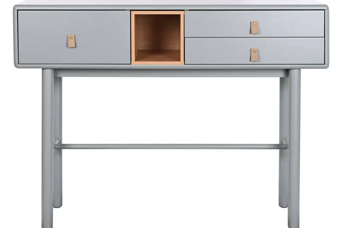 Consola deMDF Gris con 3 Cajones MB-209008