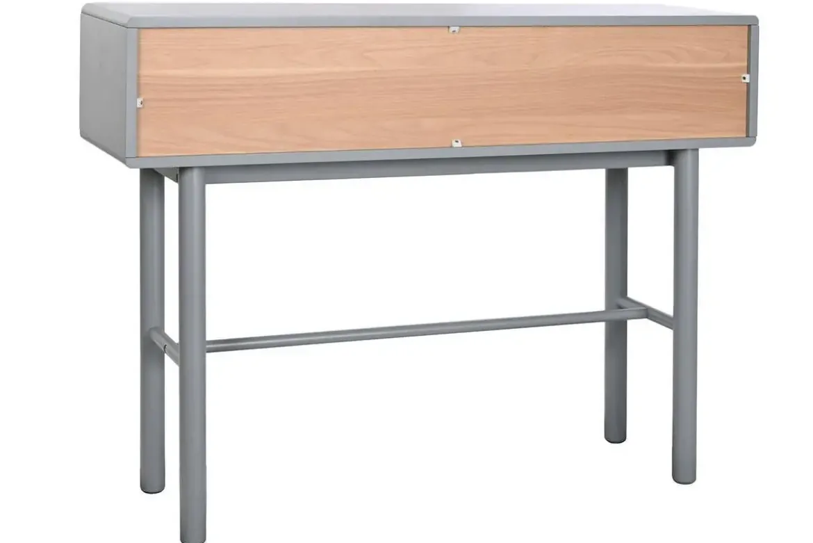 Consola deMDF Gris con 3 Cajones MB-209008
