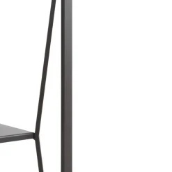Consola de metal en color negro con sobre rectangular de Cristal de 120 cm GABAR 10940