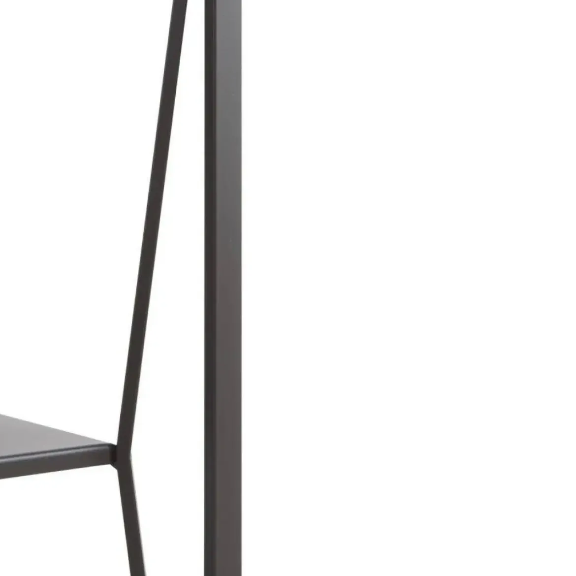 Consola de metal en color negro con sobre rectangular de Cristal de 120 cm GABAR 10940