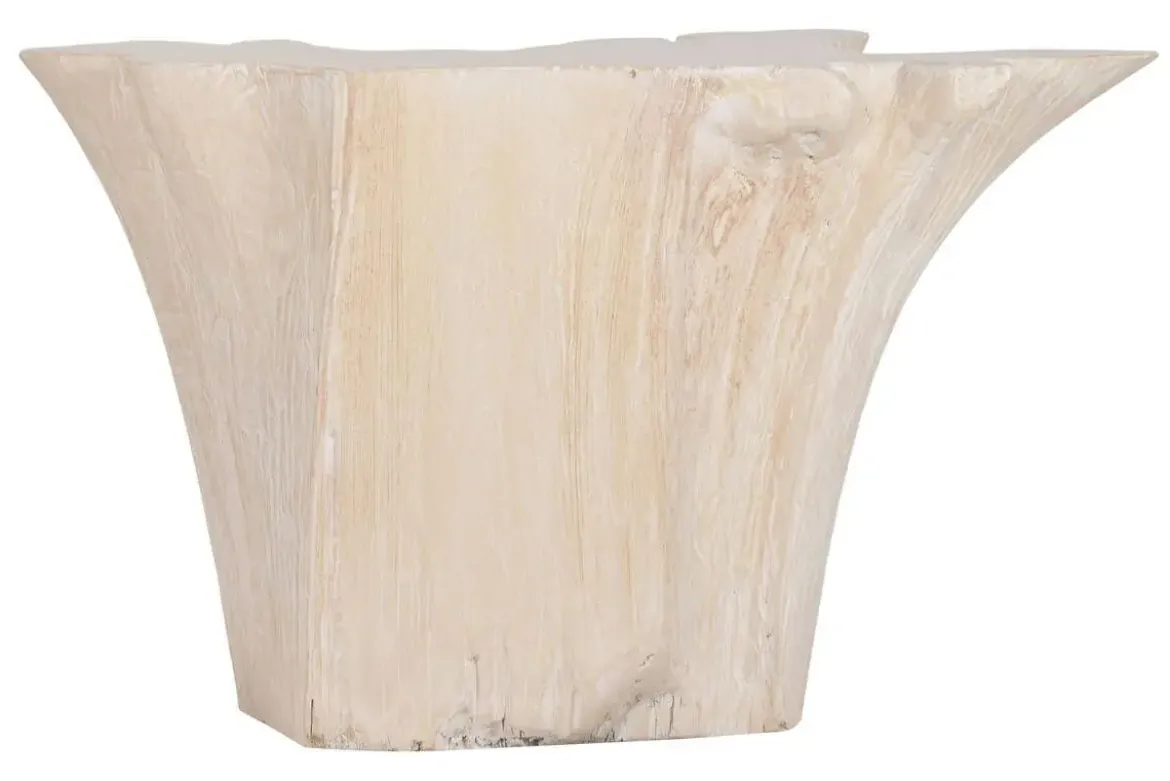 Consola de Raíz de Teca Decapé Blanco MB-223003
