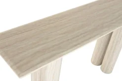 Consola de Recibidor de Granito y MDF Color Beige MB-221375