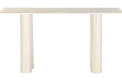 Consola de Recibidor de Granito y MDF Color Beige MB-221375